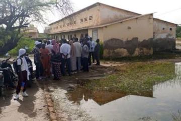 Rentrée scolaire à Kaolack : le CEM Moustapha Ndiaye toujours sous les eaux