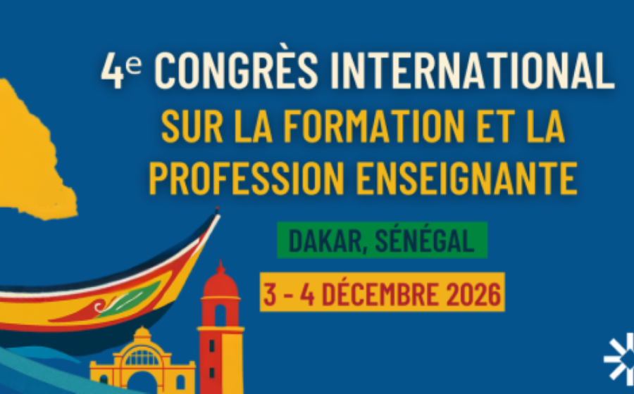 4e édition du Congrès international sur la formation et la profession enseignante - CRIFPE