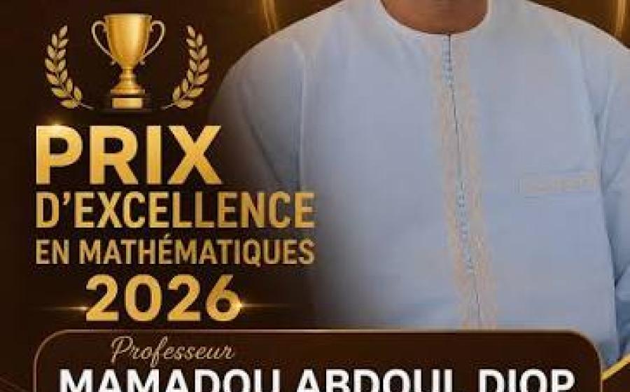 Le Pr Mamadou Abdoul Diop récompensé par l’Union mathématique africaine pour son parcours scientifique